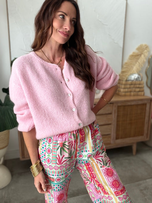 GILET ALMA ROSE PALE