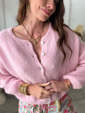 GILET ALMA ROSE PALE