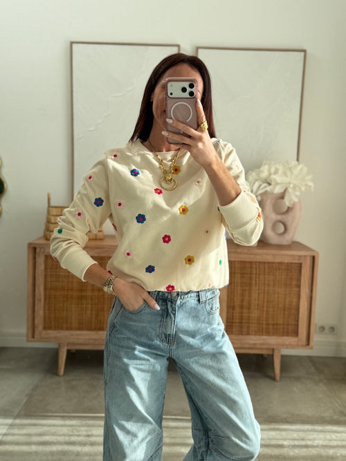 SWEAT PAQUERETTE MULTICOLOR