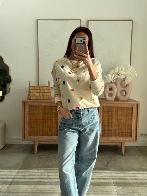 SWEAT PAQUERETTE MULTICOLOR