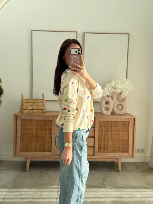 SWEAT PAQUERETTE MULTICOLOR