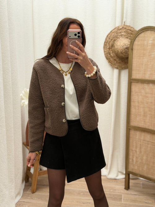 VESTE TYLA TAUPE