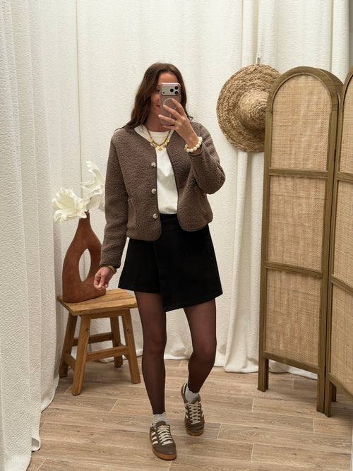 VESTE TYLA TAUPE
