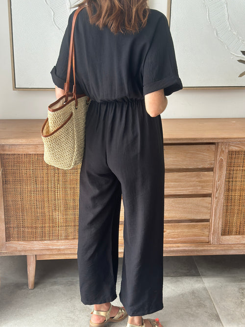 COMBI-PANTALON MELINDA NOIR