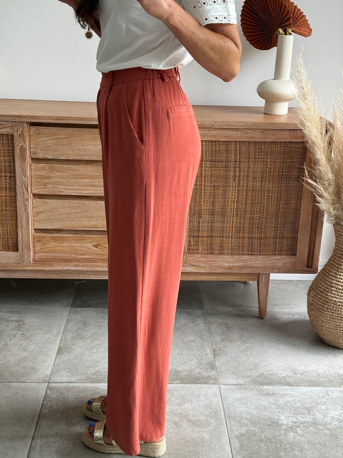 PANTALON OPHELIA TERRACOTTA