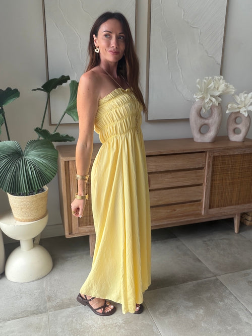 ROBE SOLENE JAUNE