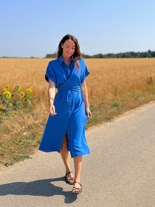 ROBE VALERIA BLEUE