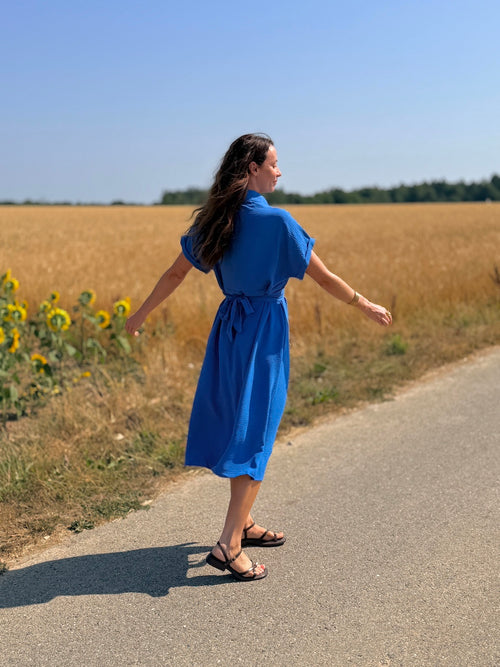 ROBE VALERIA BLEUE