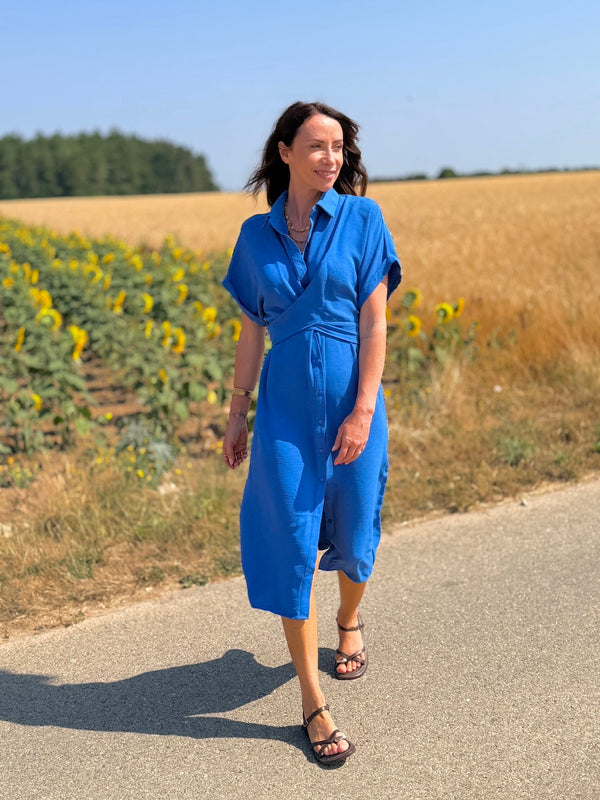 ROBE VALERIA BLEUE
