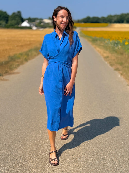 ROBE VALERIA BLEUE