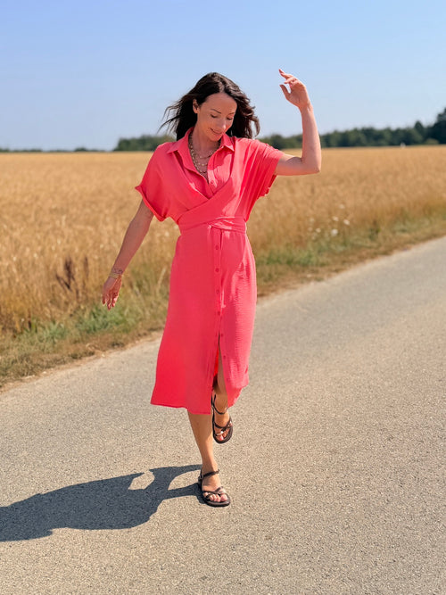 ROBE VALERIA CORAIL