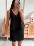 JUPE SHORT BIANCA NOIR