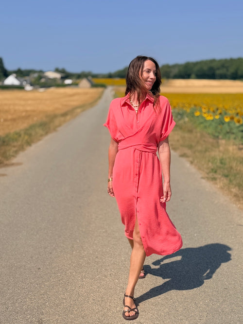 ROBE VALERIA CORAIL