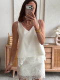 JUPE SHORT BIANCA BLANC