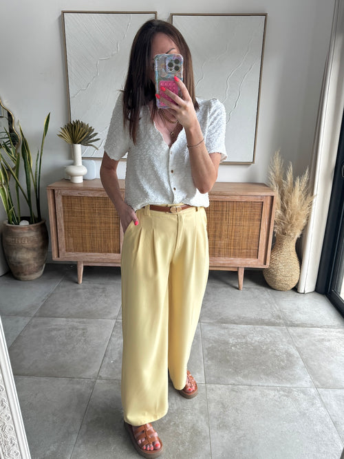 PANTALON VICTORIA JAUNE