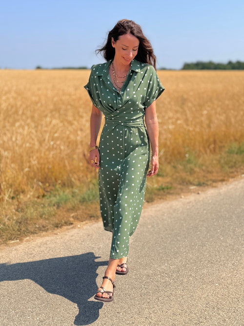 ROBE VALERIE POIS KAKI
