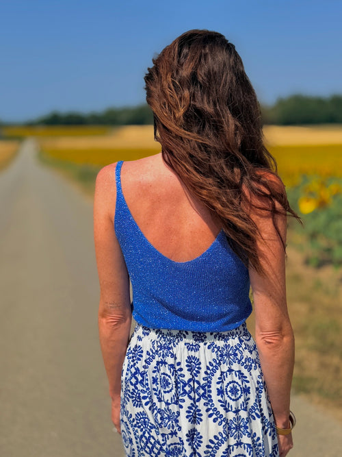 TOP SOUMIA BLEU