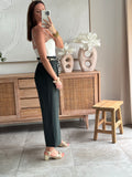 PANTALON VICKA VERT BOUTEILLE