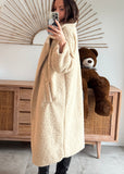 MANTEAU TEDDY BEIGE