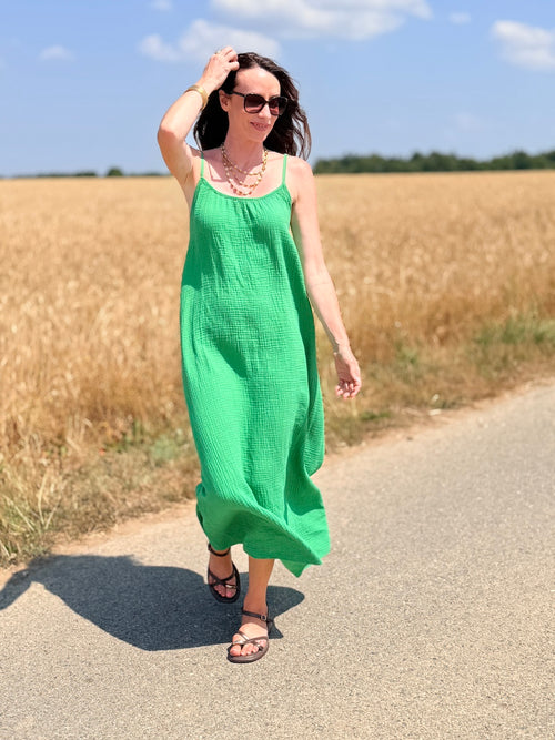ROBE CARLA VERT BRESIL