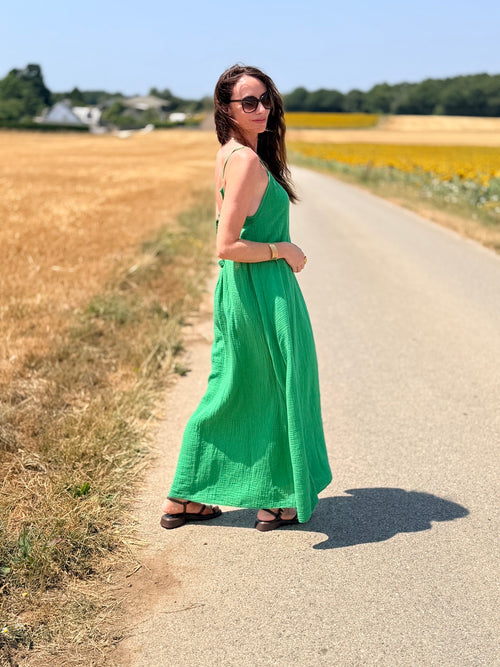 ROBE CARLA VERT BRESIL