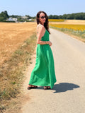 ROBE CARLA VERT BRESIL
