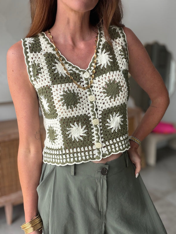 GILET CINDY KAKI