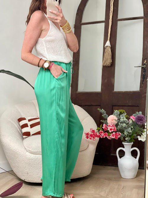 PANTALON ANNETTE VERT