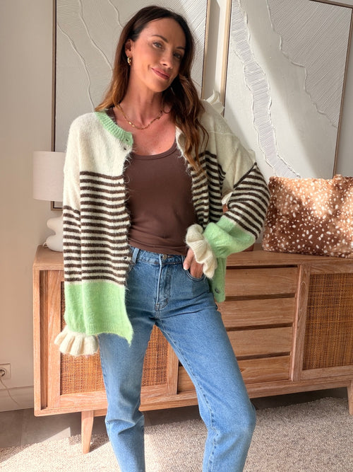 GILET MAELYS VERT D'EAU