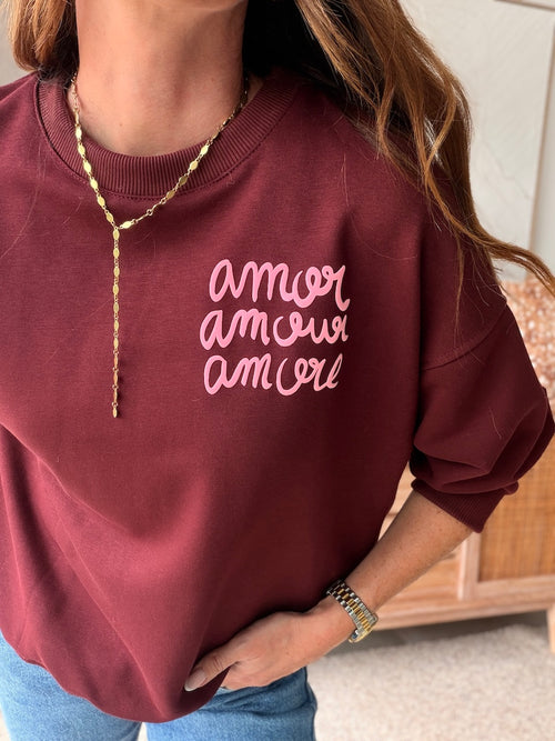 SWEAT LIAM BORDEAUX