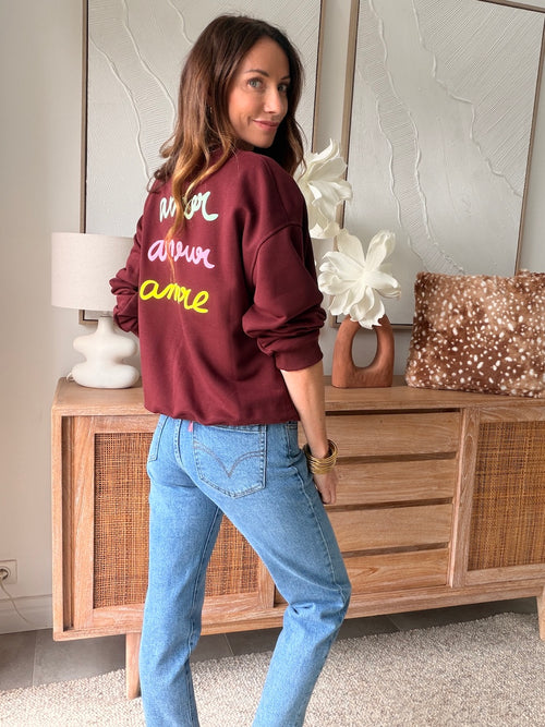 SWEAT LIAM BORDEAUX