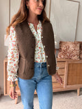 GILET ANAIS CHOCOLAT