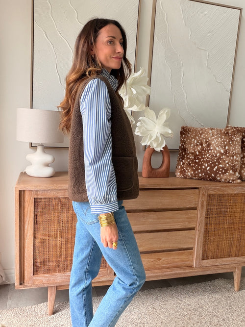 CHEMISE SERENA BLEU