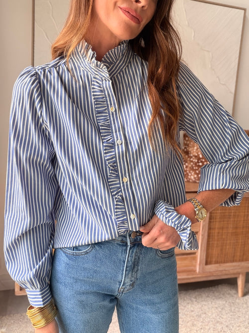 CHEMISE SERENA BLEU