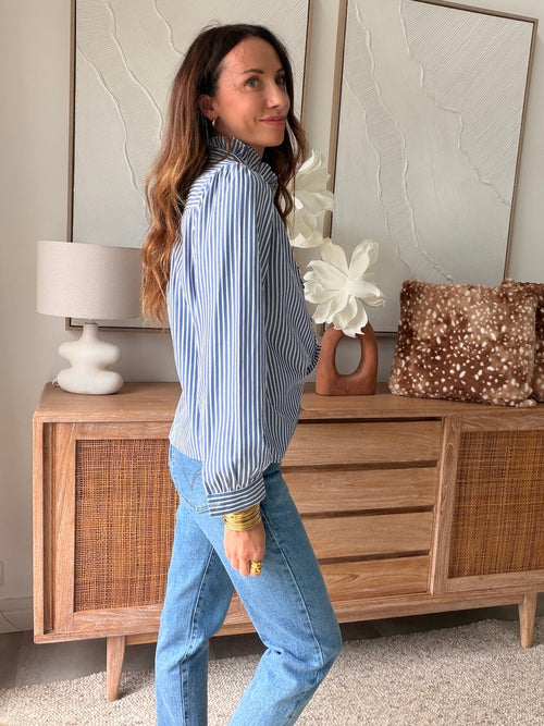 CHEMISE SERENA BLEU