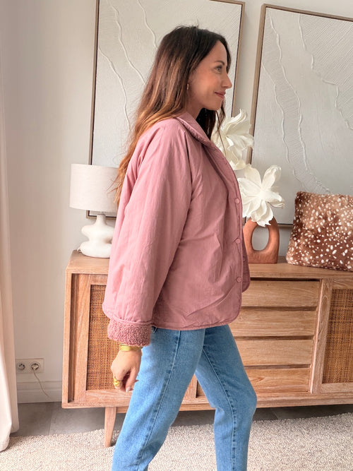 VESTE KALY VIEUX ROSE