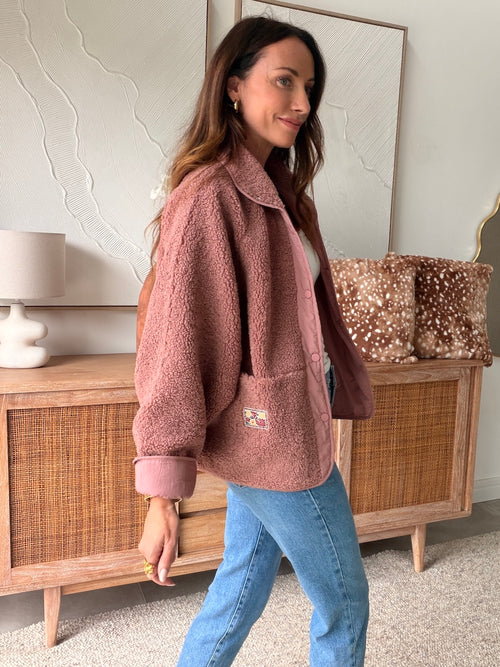 VESTE KALY VIEUX ROSE