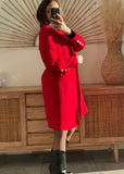 MANTEAU ESTELLE ROUGE VIF