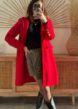 MANTEAU ESTELLE ROUGE VIF