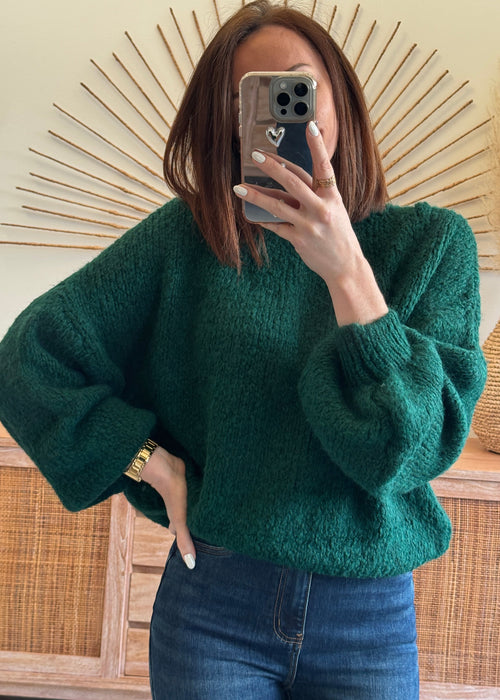 PULL CLARA VERT SAPIN