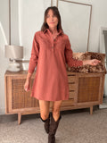ROBE KELYA VIEUX ROSE