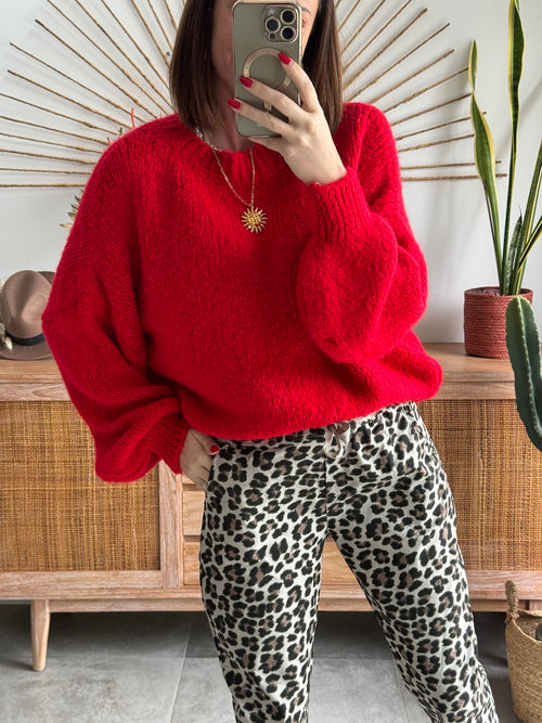 PULL CLARA ROUGE