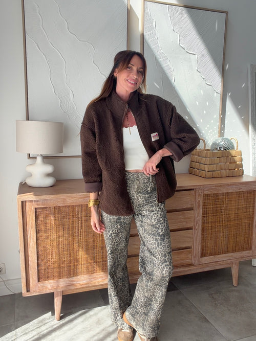 VESTE MAYLI MARRON