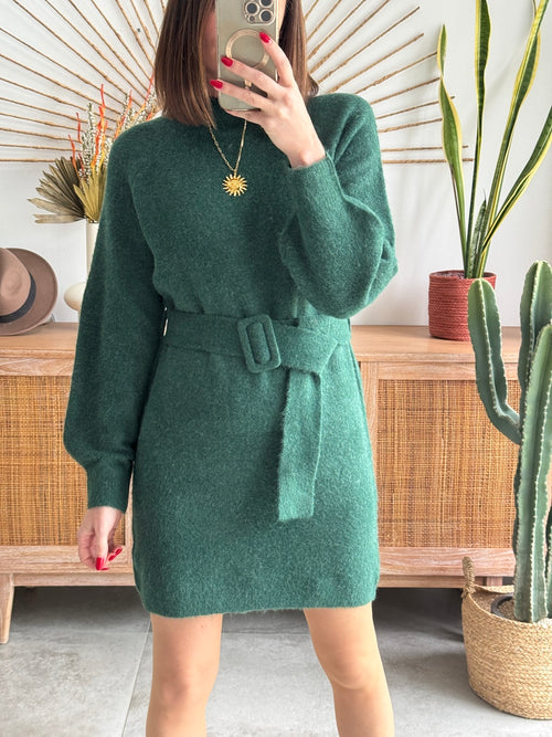 ROBE PULL LINDY VERT SAPIN