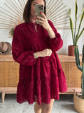 ROBE MALORY BORDEAUX