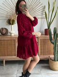 ROBE MALORY BORDEAUX