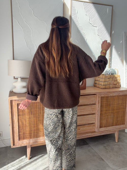 VESTE MAYLI MARRON