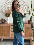 BLOUSE VERONICA VERT SAPIN