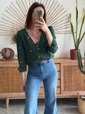 BLOUSE VERONICA VERT SAPIN