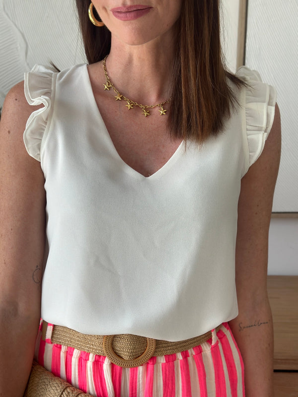 TOP NATHALIE BLANC